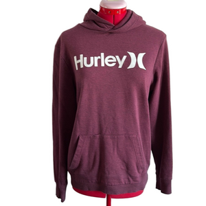 MM362 Hurley Red Sweater Pullover Hoodie with Logo